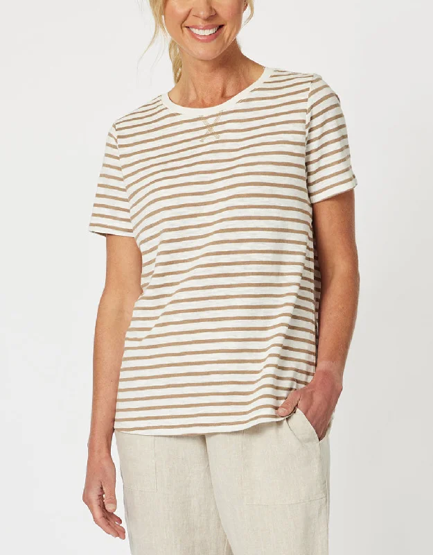 Classic Stripe Tee - Natural