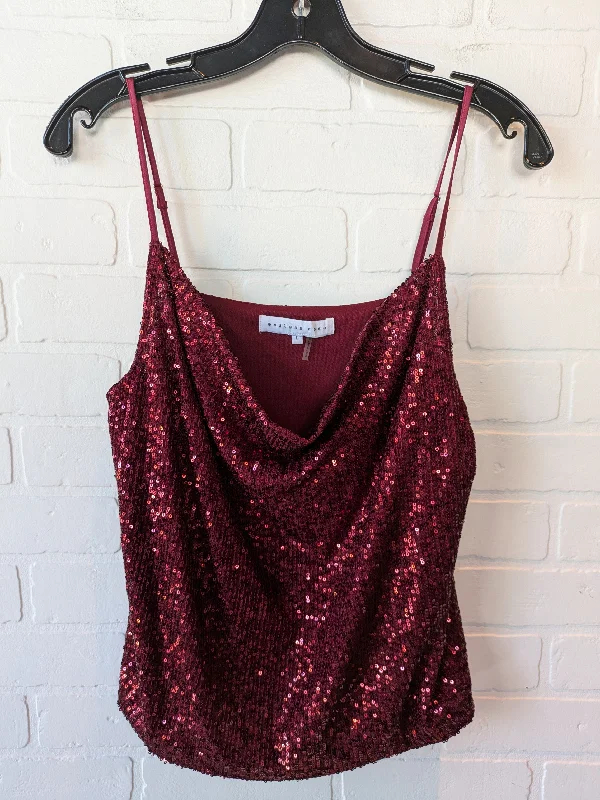 Top Sleeveless By Endless Rose In Red, Size: L