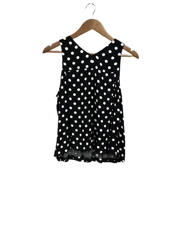 Top Sleeveless By Madewell In Polkadot Pattern, Size: S