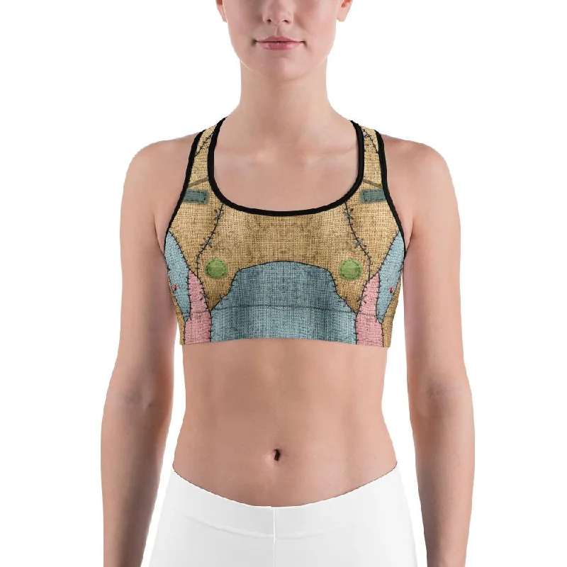 Voodoo Doll Patch Sports Bra