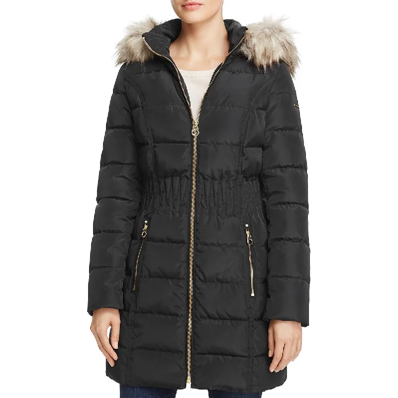 Laundry by Shelli Segal Womens Quilted Warm Parka Coat