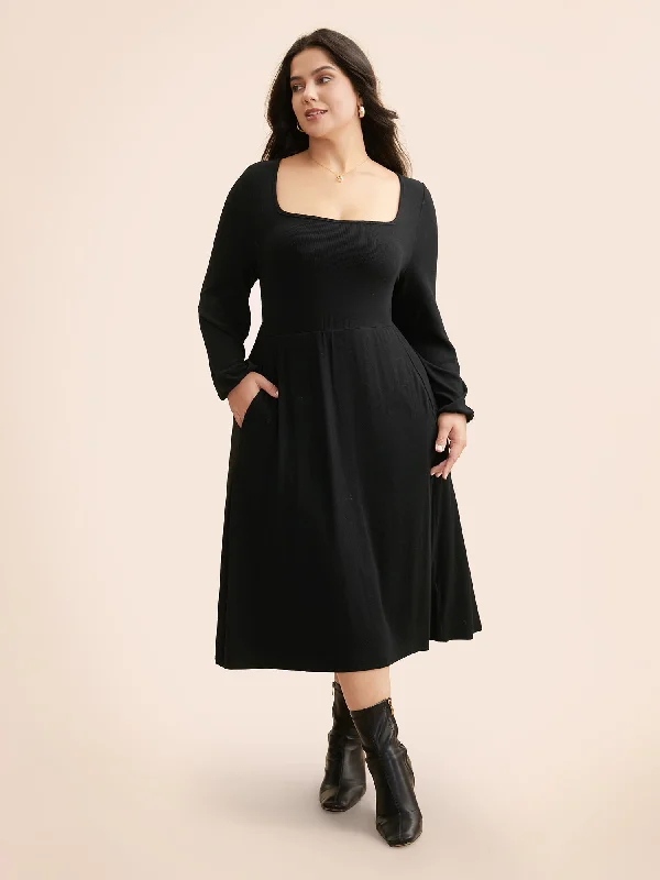 Supersoft Essentials Elastic Waist Midi Dress